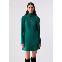 liu jo vestidos vestido corto en sarga para mujer