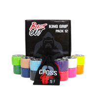 beastout tape king grip - pack de 12 tape crossfit premium 4 cm x 6 m venda para dedo elastica adhesiva ideal para vendaje deportivo tape crossfit con adhesivo para dedos incluye juego de dados