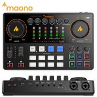 interfaz de audio maonocaster e2 gen2 mezclador ame2 gen2 con entrada dual xlr para podcast transmision en vivo juegos interfaces de audio tarjeta de sonido