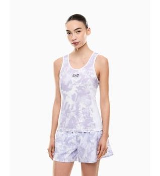 EA7 para mujer. 7W000929_AF14524 Top Ventus7 lila (M), Casual, Deportivo, Poliamida, Sin mangas / Tirantes