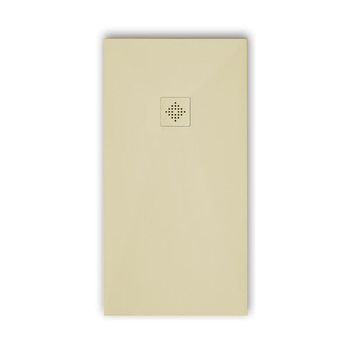 Plato De Ducha Pizarra Pure Crema  80x140 Cm Rejilla Color