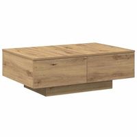 mesa de centro 60x90x31 cm madera - marron
