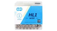 kmc hl1 1 8 de ancho cadena plateada de 100 eslabones