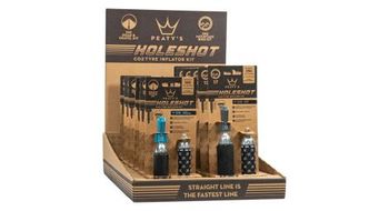 Pack presentacion infladores de cubiertas co2 holeshot de peaty s 6x16g    6x25g