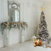 arbol navidad plegable rose home 180 cms bolas doradas
