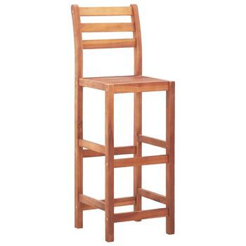 Pack 4 Uds Sillas De Cocina Madera Maciza De Acacia