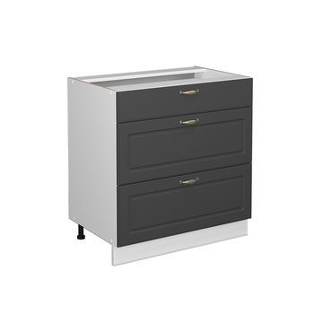 Armario De Baño Fame-line 80 X 82 Cm Con 3 Cajones, Sin Encimera Vicco