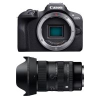 camara mirrorless canon eos r100 241mp 17-40mm f18 wifi bluetooth