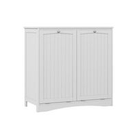 mueble de bano bianco 83 x 80 cm con 2 cestas de ropa vicco