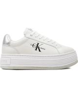 de calvin klein zapatillas bold platf lace lth ml mtl blanco