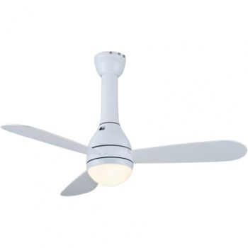 Fm Calefacción VT-105 SOFT Ventilador de Techo con Luz y Mando 50W Blanco
