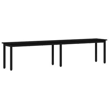 Banco Roble Negro 200 X 35 X 45 Cm Madera De Ingeniería Vidaxl