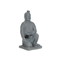 figura magnesia arena 39x35x78 guerrero gris claro