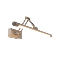 aplique led cuadros 12w aluminio niquel orientable 2800k 60cm