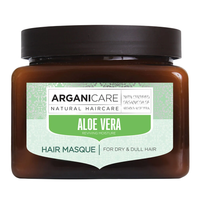 arganicare - mascarilla hidratante para cabello seco y terna con aloe vera y aceite de argan - bote de 500 ml