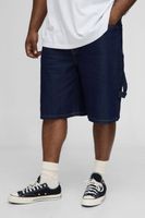 plus carabiner detail regular carpenter jorts azul