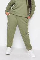 yours joggers caqui canale bolsillos cargo mujer curvy y tallas grandes yours