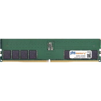 Memoria RAM PHS-memory SP608581 48GB DDR5 5600MHz DIMM Negra ECC compatible AsRock