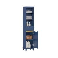 armario alto para bano columna de bano estanterias de bano con 3 estantes 1 puerta y 1 cajon 35 x 30 x 170 cm bzr112-b sobuy es