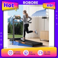 caminadora plegable robore x5f con inclinacion del 14 motor silencioso de 25hp velocidad maxima de 10 kmh carga de 150 kg pantalla led y control remoto