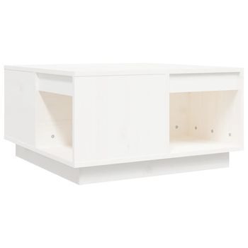 Mesa De Centro 61x60x32,5 Cm Madera - Blanco
