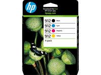 cartucho de tinta - hp 912 combo 4 pack 6zc74ae instant ink negro cian amarillo magenta
