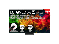 tv qned mini led 85 - lg 85qned81b6a uhd 4k procesador inteligente r7 ai processor 4k gen9 smart tv dvb-t2 h265 negro