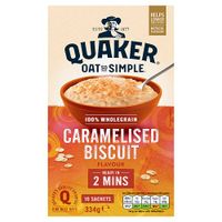 quaker oat so simple caramelised biscuit 10 sachets