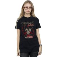 dessins animes camiseta nster rock para mujer