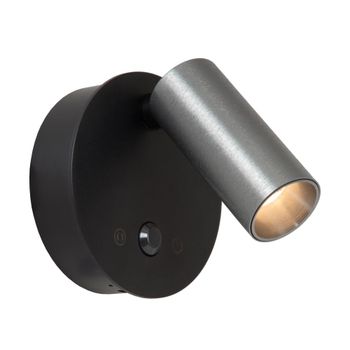 Foco de pared de aluminio con 1 led integrado, hierro gris