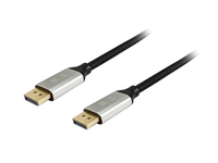 cable displayport a displayport premium 14 8k60hz 3m malla algodrrn trenzado y conector alumin