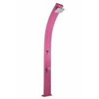 ducha solar piscina jardin exterior spring formidra 30l aluminio curva lavapies - rosa