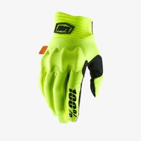 100 cognito d30 race gloves - fluo yellowblack x large