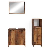 conjunto de muebles de bano kiko 3 partes con armario midi vicco