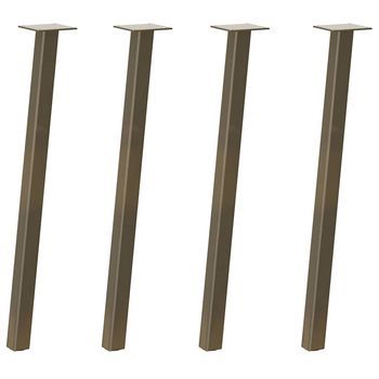Patas Para Mesa De Centro 4 Uds | Patas De Muebles Acero Acero Natural 72 Cm