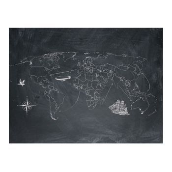 Papel Pintado 3d - Viajes Grandes Y Peque?os (350x270 Cm)