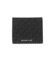 michael kors para hombre 39f9lgyf5p billetera greyson fina con logotipo negro osfa casual lona
