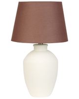 lampara de mesa  ceramica blanco