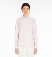 weekend max mara para mujer 2515111081600 camisa de popelina de algodon bahamas rosa 38 casual manga larga