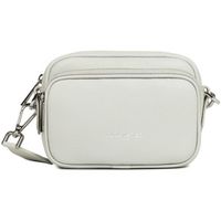 lancaster bandolera bolso milano ama double zip gris claro para mujer
