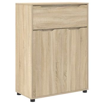 Gabinete De Baño Roble Sonoma 72,5 X 36,5 X 100 Cm Vidaxl