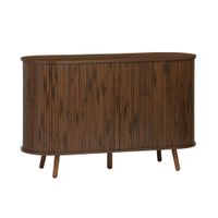 aparador escandinavo con 2 puertas correderas 120cm nogal