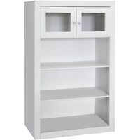 modulo 2 puertas  pino macizo y mdf moblit serie kalpe lacado medidas 1515x100x37 cm  altoxanchoxfondo color blanco