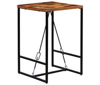 vidaxl mesa de bar madera maciza reciclada 70x70x106 cm