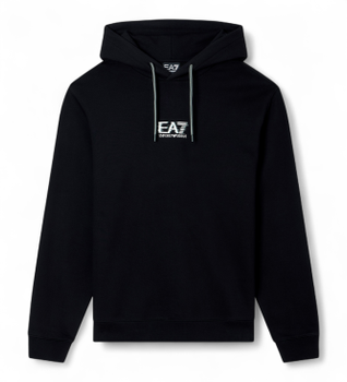 EA7 para hombre. 7M001328_AF17787 Sudadera Visibility M negro (L), Casual, Deportivo, Algodón, Sportswear, Multideporte