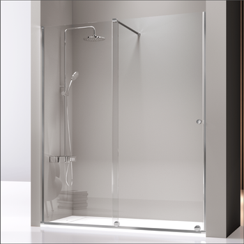 Frontal De Ducha + Puerta Corredera Con Tirante Volaré 140 - 145 Cm Sin Lateral Fijo