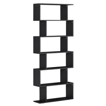 Estantería librería 80x24x191 cm negro