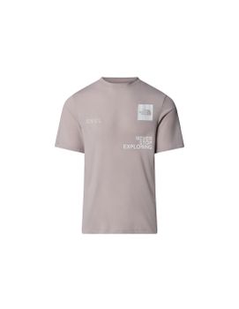 Camiseta de Montaña The north Face Mountain Foundation Coordinates Grey Hombre