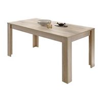 mesa de 180x90 cm con patas de madera coleccion show color roble sonoma