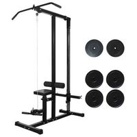maquina de musculacion con discos de peso 40 kg vidaxl